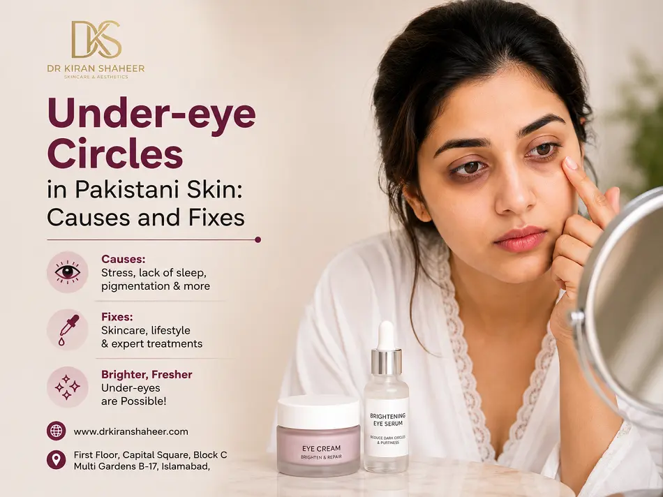 under eye dark circles Pakistani skin causes and fixes