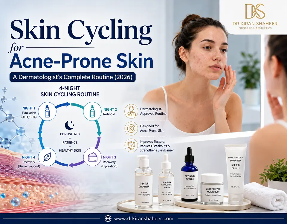Skin cycling for acne-prone skin